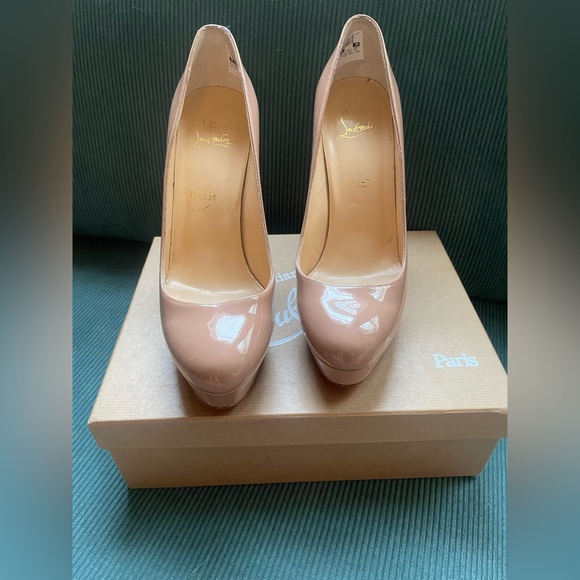 Nude Christian Louboutin Bianca 140 Platform heels size 40 - Picture 2 of 9